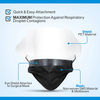 Disposable Face Mask with Eyeshield Anti-Fog And Eye-Protective with Tie on
