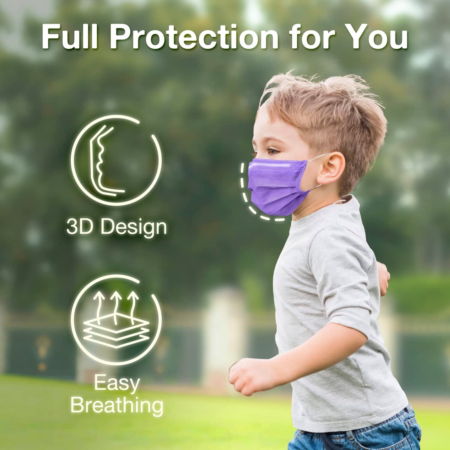 Disposable kids face mask 