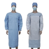 Disposable Woodpulp Spunlace Surgical Gowns Sterile Operation Gowns 