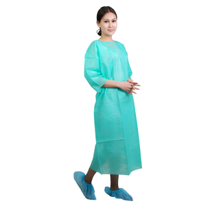 Sterile SMS Disposable hospital Isolation Gown Surgical Gown With Rib Cuff AAMI Level 3
