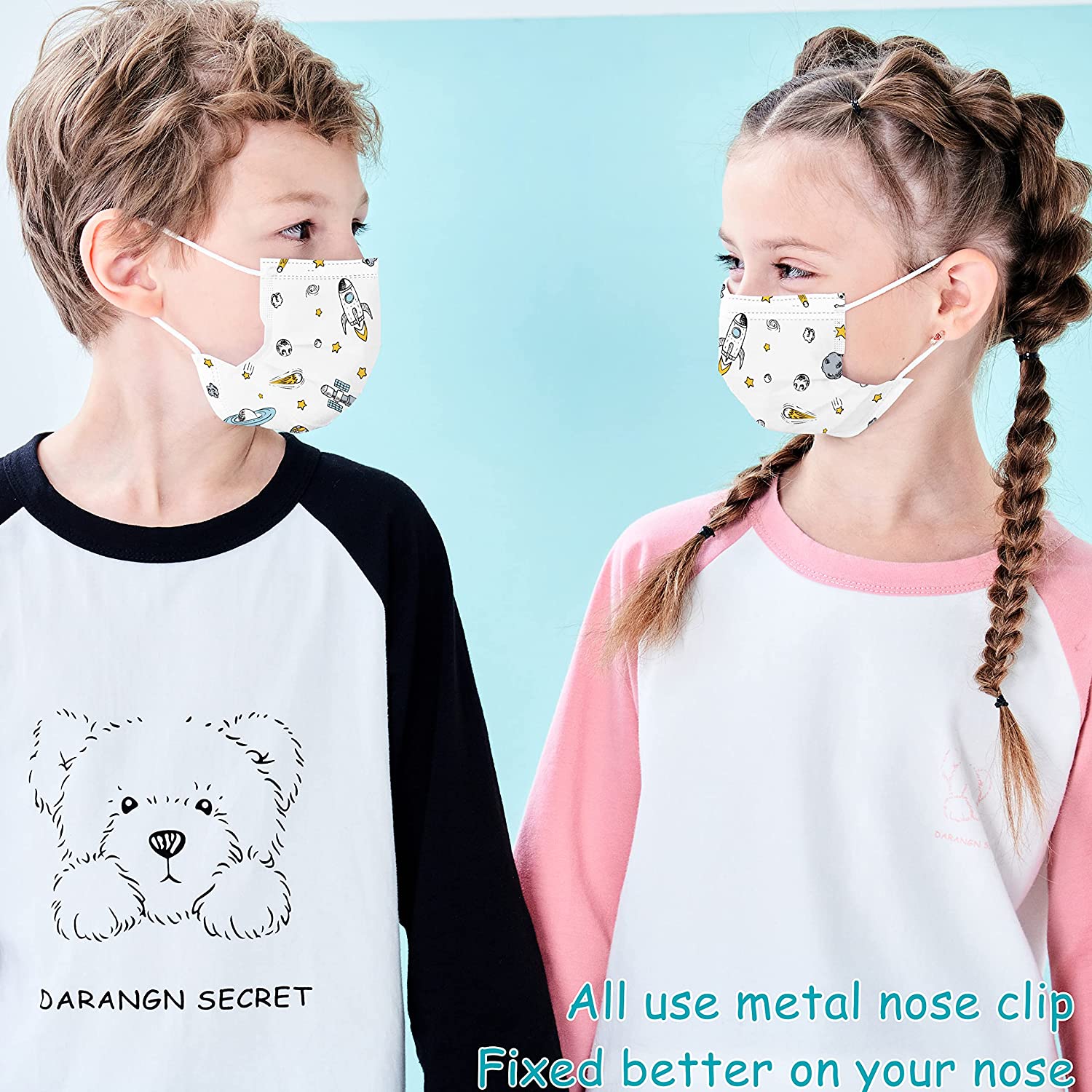 Disposable 3ply protective child face mask kid face masks