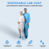Disposable PP lab coat with snaps
