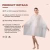 Disposable Nonwoven Cutting Cape with Tie-on