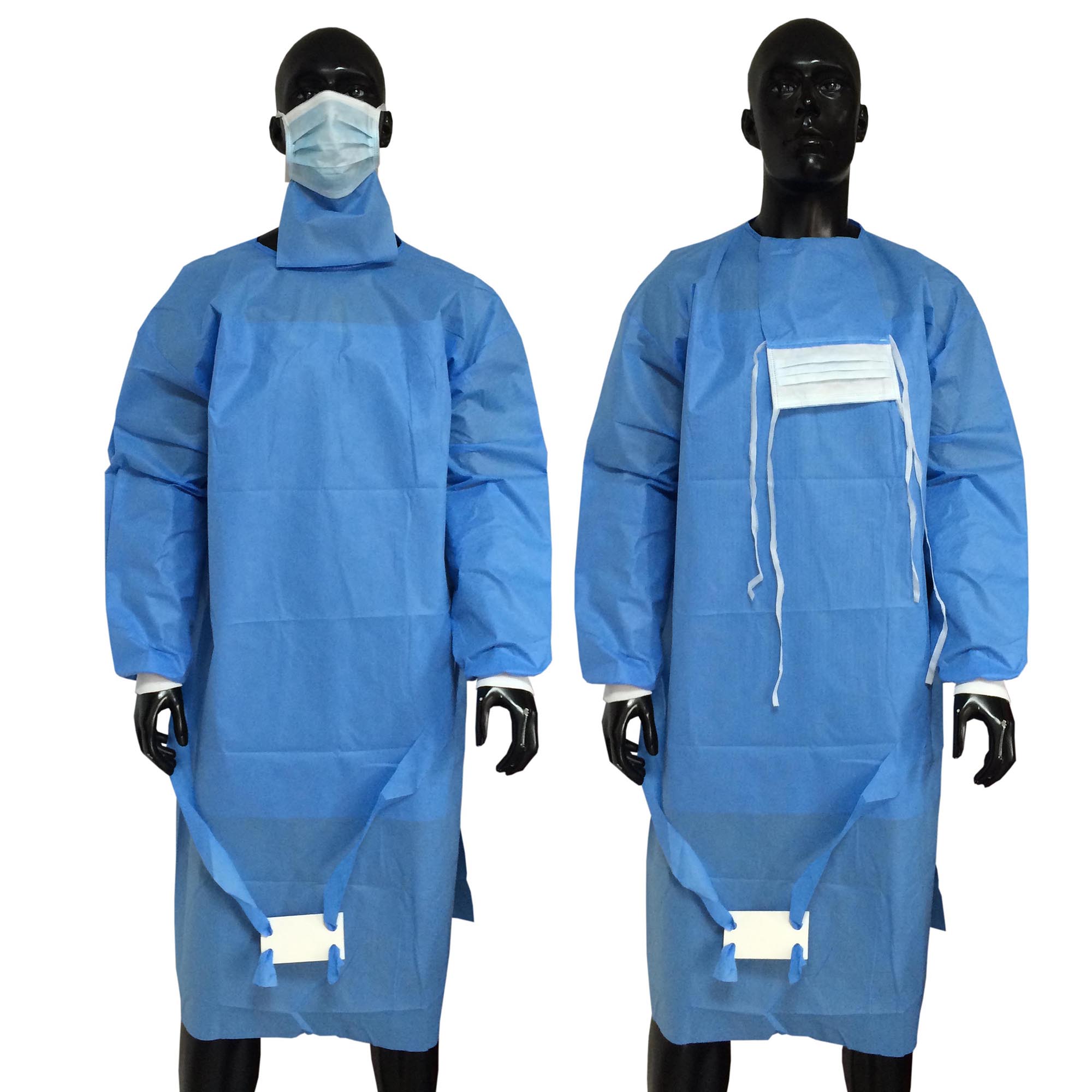 Disposable Medical Isolation Gown with Short Sleeves