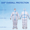 Non Woven Microporous Film Coverall Disposable Coverall with Hood for Hospital