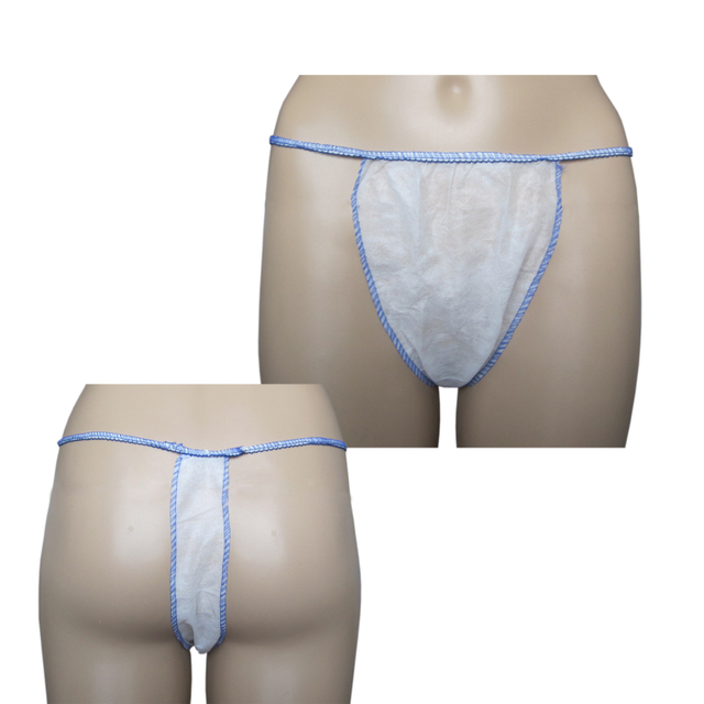 Unisex Disposable Non Woven T Thongs Tanga Underwear for Spa