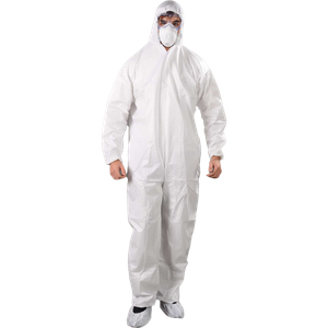 TOPMED Disposable Dustproof SF Waterproof Oil Resistant High Quality White Spray Cleanroom Paint Coverall 