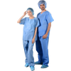 Disposable SBPP Scrub Suit with V-collar, patient scrub suits