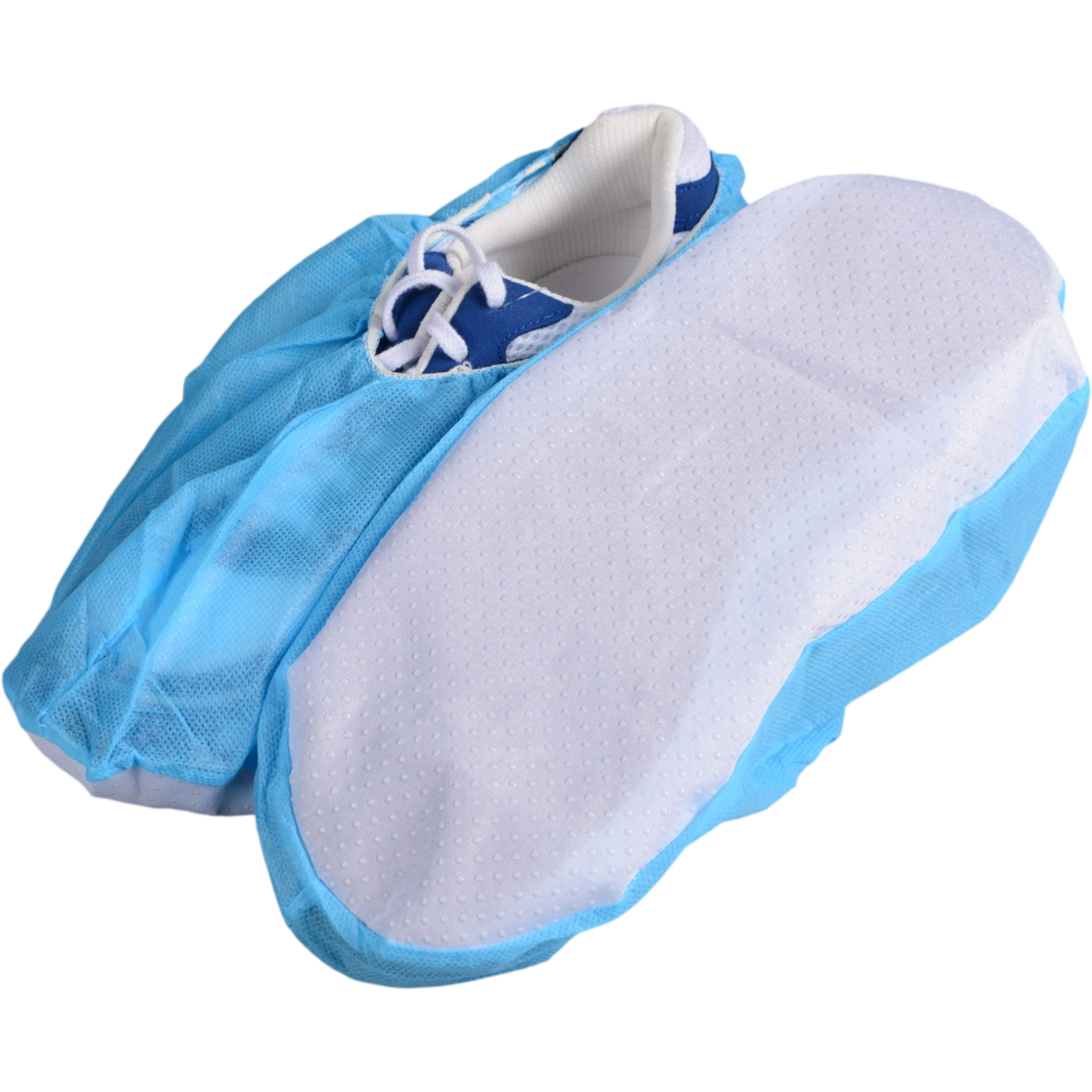  Disposable Non Woven PP/CPE Shoe Cover blue non woven medical non slip disposable shoe covers