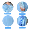 Factory supplier disposable CPE isolation gown with thumb hole 