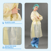 Nonwoven SBPP lightweight yellow isolation gowns 