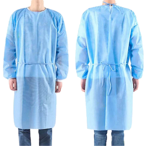 Level 1 Hospital Use Disposable SMMS 45G Isolation Gowns 