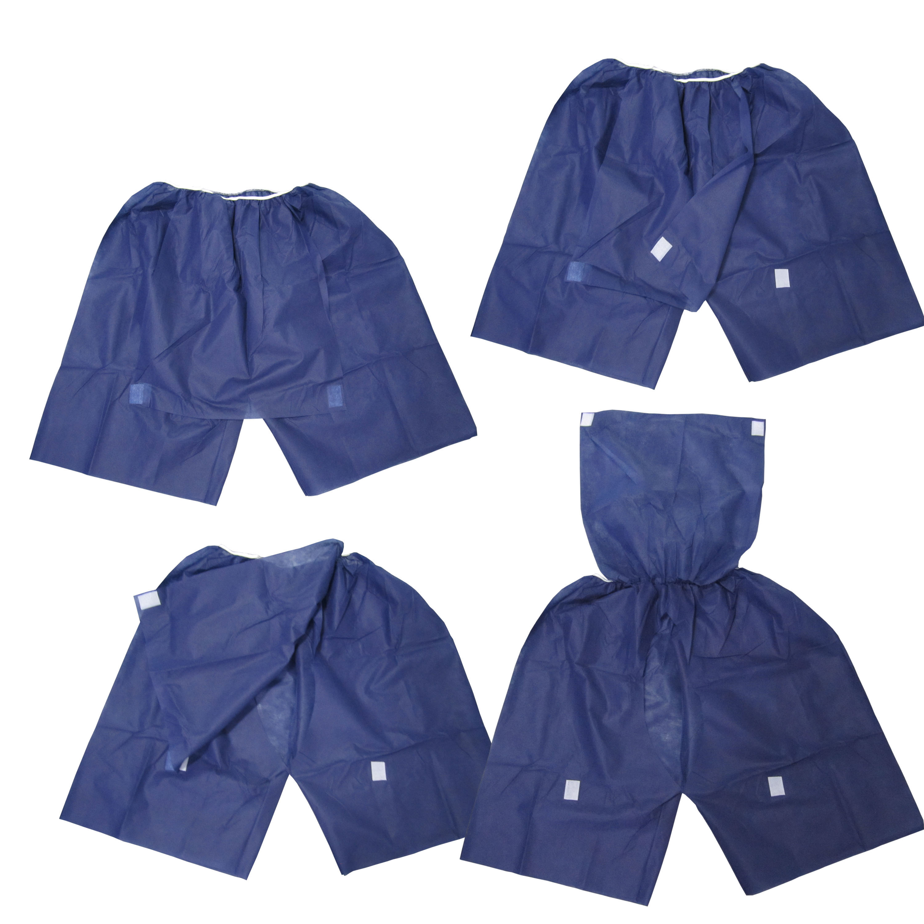 Disposable Nonwoven Dark Blue /Black Examine Boxer/ Short Pants