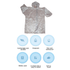 Plastic Rainwear Jacket Lightweight Outdoor Raincoat Transparent Waterproof Poncho