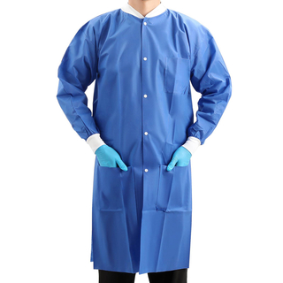 Wholesale Disposable Doctor Coats Sms/pp Material Hospital Uniform Coat Medical Lab Gown