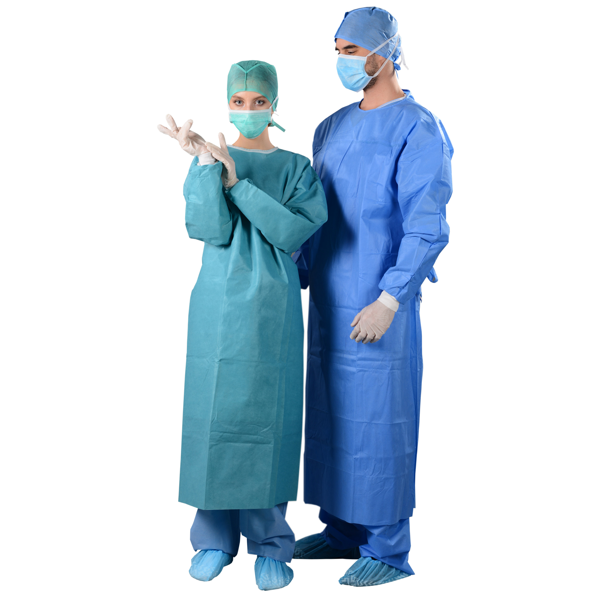 AAMI LEVEL 3 Disposable SMMS reinforced surgical gowns