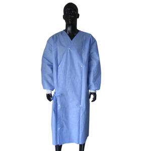SMS Patient Gown with Long Sleeves. Disposable SMS Patient Gowns 