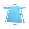 Lightweight Waterproof Disposable Blue CPE Gown 