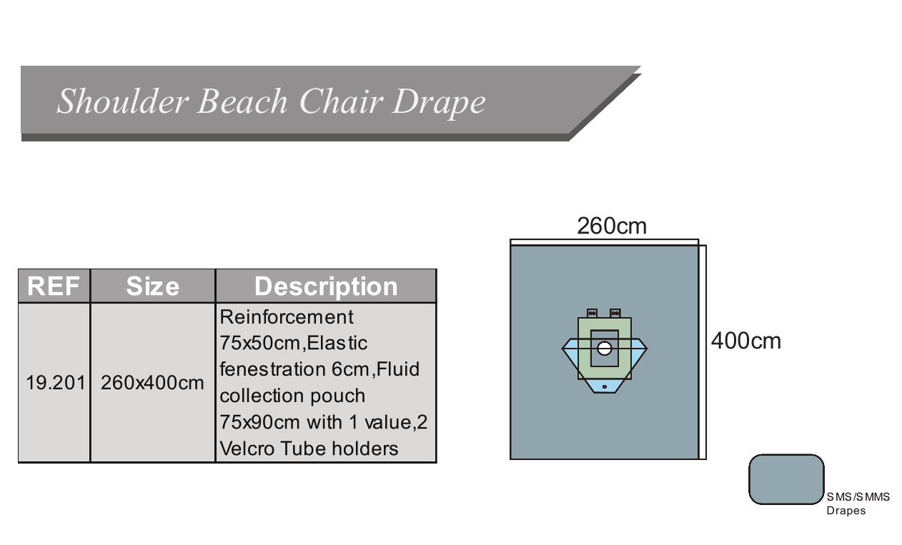 shoulder beach chair drape
