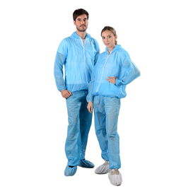 Disposable Medical PP coverall with hood 