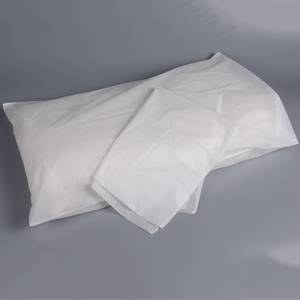 White disposable non woven PP pillow cover 
